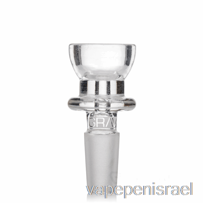 קערת כוס חד פעמית Vape Israel Grav 10 מ"מ שקופה